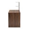 Baxton Studio Tobias Mid-Century Two-Tone White and Walnut Brown Finished Wood Storage Computer Desk with Shelves 181-11692-Zoro - alternate 7